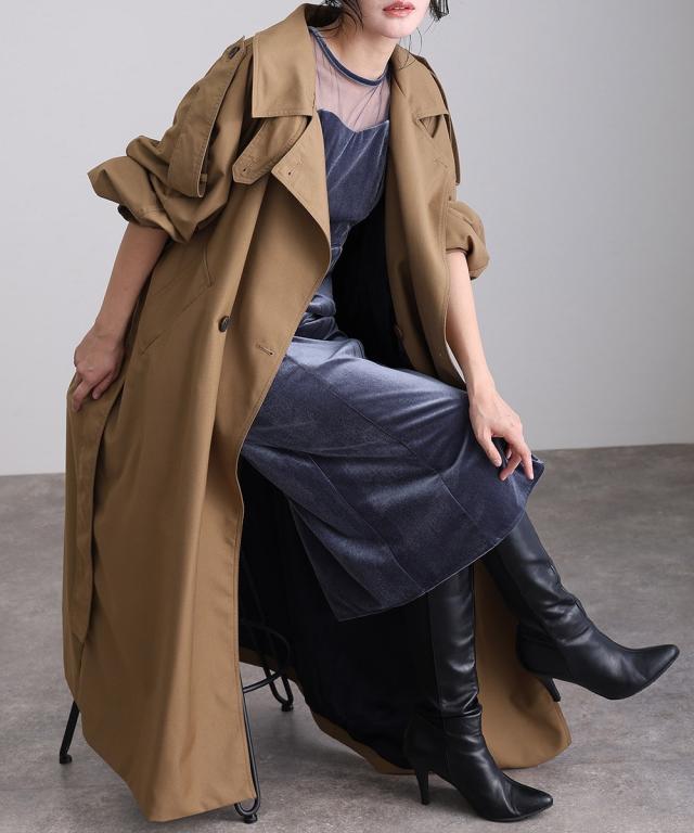 アトロ（atlo）/オーバーロングトレンチコート