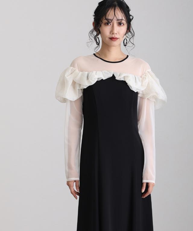 新着】CKカルバンクライン ベルト付黒Vネックジャンプスーツ