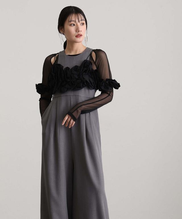 【アトロ】結婚式　パンツドレス atlo（アトロ）の「セットアップ パーティー パンツドレス 結婚