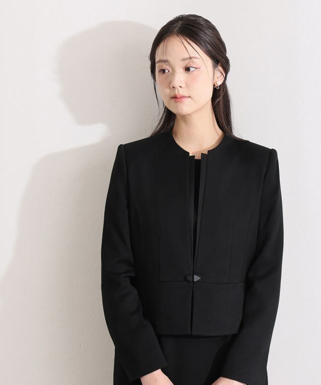 プールヴー（PourVous）/フロントタックジャケットワンピース2点セット