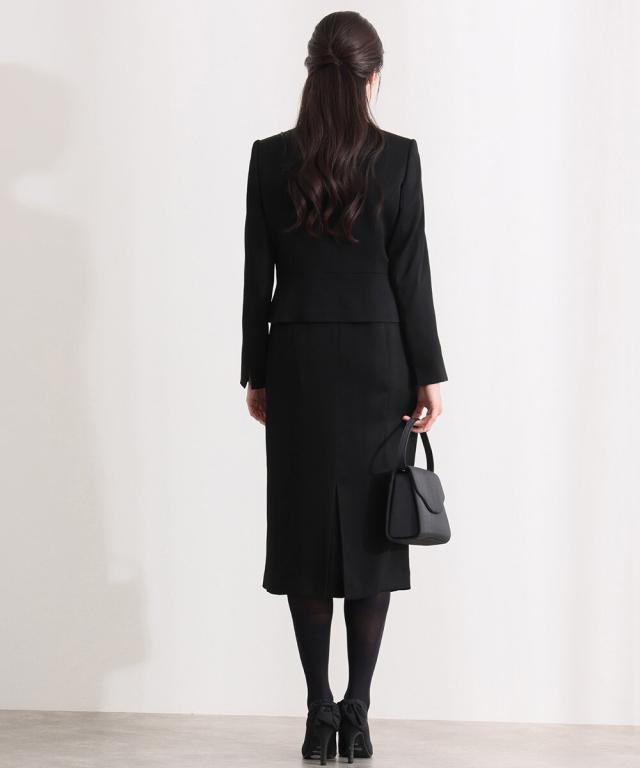 プールヴー（PourVous）/フロントタックジャケットワンピース2点セット