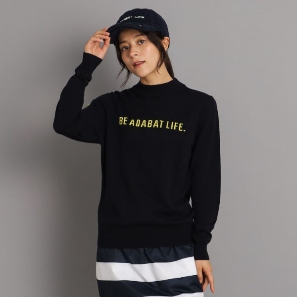 アダバット（adabat）/ロゴデザイン ボトルネックセーター