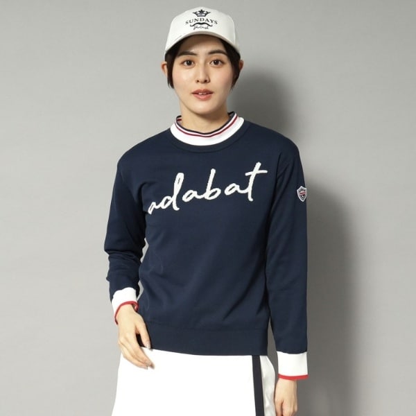 アダバット（adabat）/【新レーベル ADABAT NAVY】アダバットサインロゴニット