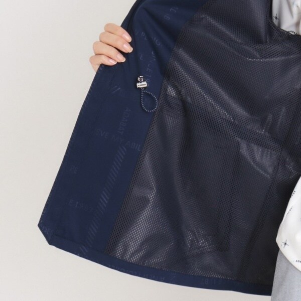 アダバット（adabat）/撥水加工 ロゴチェックストレッチブルゾン
