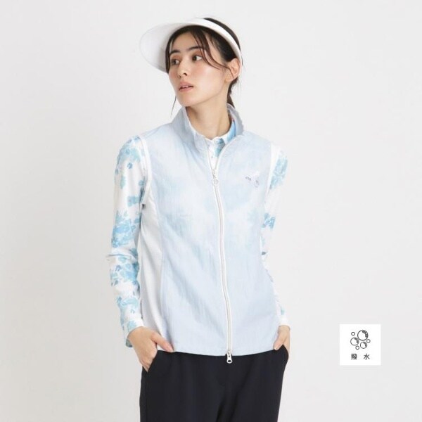 アダバット（adabat）/撥水加工 シアーワッシャージップアップベスト