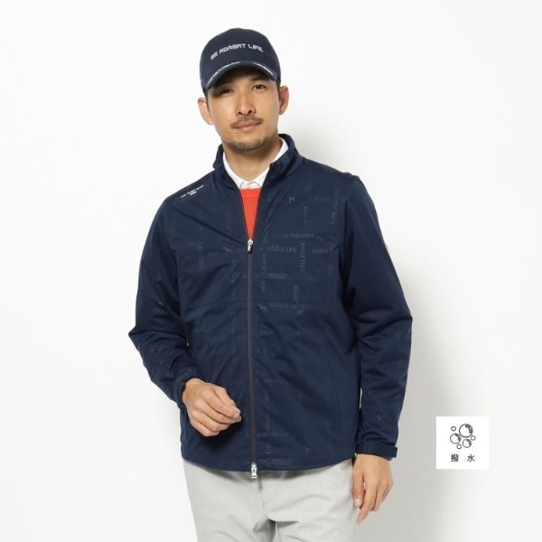 アダバット（adabat）/撥水加工 ロゴチェックストレッチブルゾン