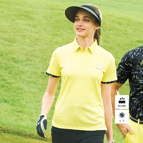 アダバット（adabat）/UVカット吸水速乾 クールコアロゴチェックポロシャツ