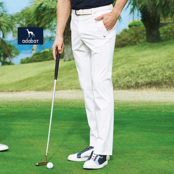 アダバット（adabat）/【新レーベル ADABAT NAVY】ストレッチホワイトパンツ