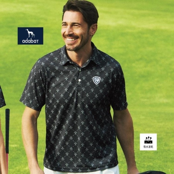 アダバット（adabat）/【新レーベル ADABAT NAVY】吸水速乾 フルールドリスポロシャツ