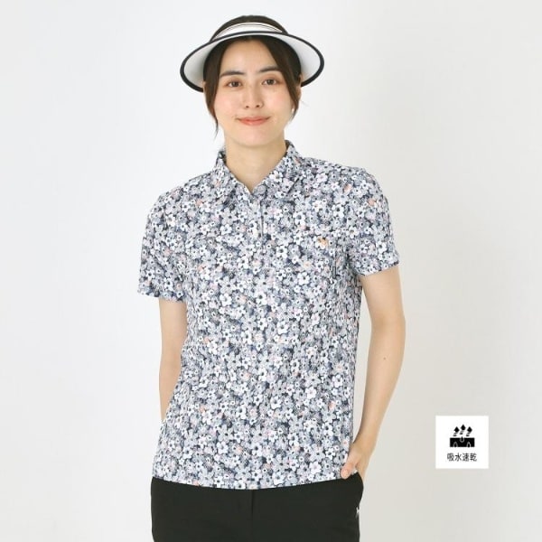 adabat / アダバット UVカット/吸水速乾 フラワープリント長袖