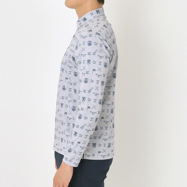 アダバット（adabat）/クラブプリント長袖ポロシャツ