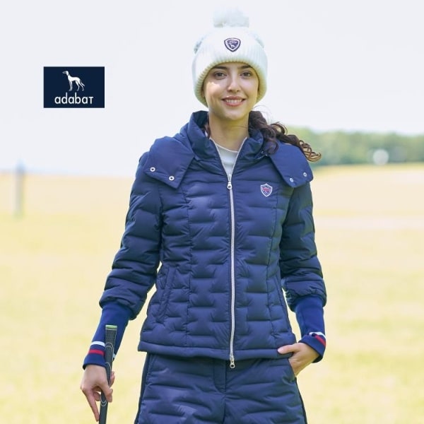 アダバット（adabat）/EVEN 1月号掲載商品【ADABAT NAVY】2WAYストレッチダウンジャケット