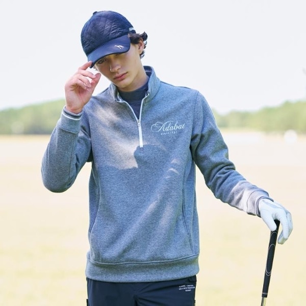 アダバット（adabat）/裏起毛ハーフジッププルオーバー