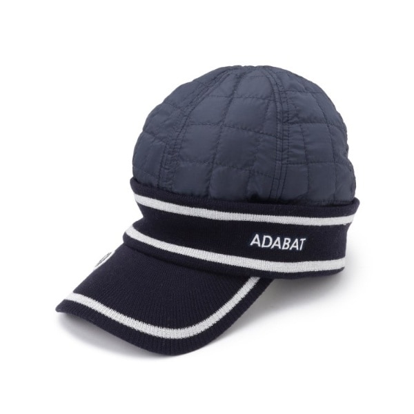 アダバット（adabat）/キルティングラインブリム防寒キャップ