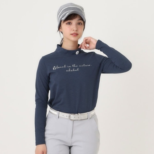 アダバット（adabat）/メランジボーダーモックネックT 11,704円
