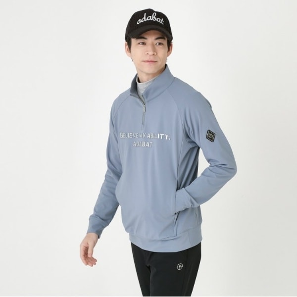 アダバット（adabat）/ダンボールハーフジッププルオーバー