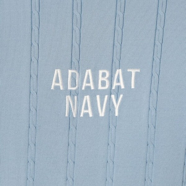アダバット（adabat）/【ADABAT NAVY】ケーブルストライプクルーニット_13
