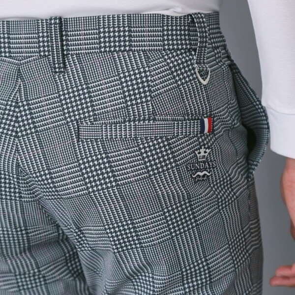 アダバット（adabat）/【ADABAT NAVY】撥水 フルダルチェックテーパードパンツ_11