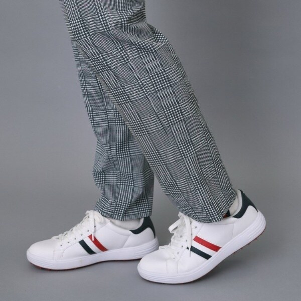 アダバット（adabat）/【ADABAT NAVY】撥水 フルダルチェックテーパードパンツ_13