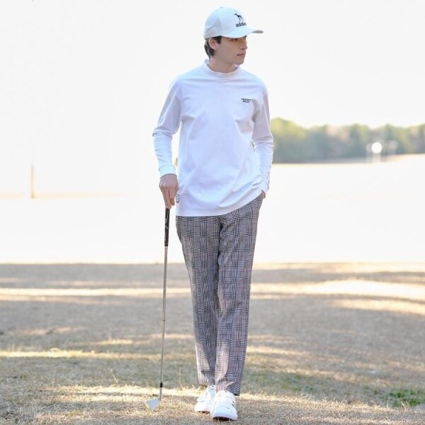 アダバット（adabat）/【ADABAT NAVY】撥水 フルダルチェックテーパードパンツ_15