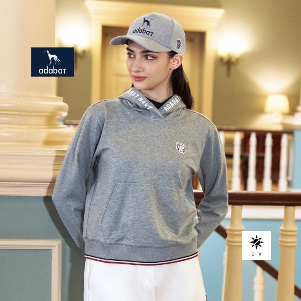 アダバット（adabat）/【ADABAT NAVY】UVポンチプルオーバーフーディ