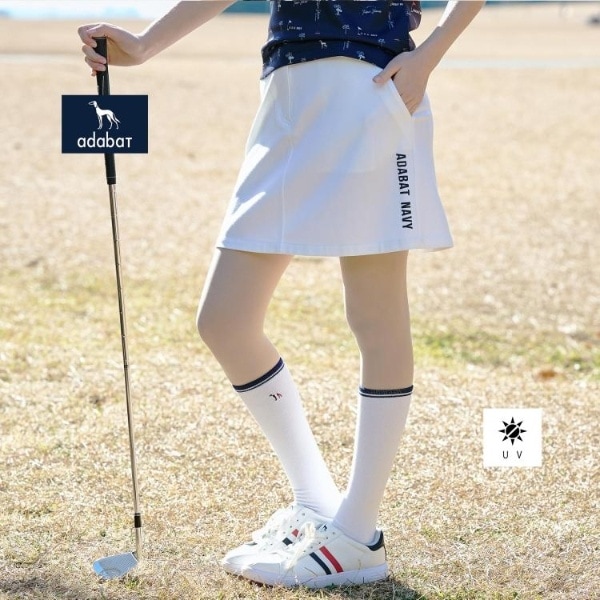 アダバット（adabat）/【ADABAT NAVY】UVカット ポンチAラインスカート_1