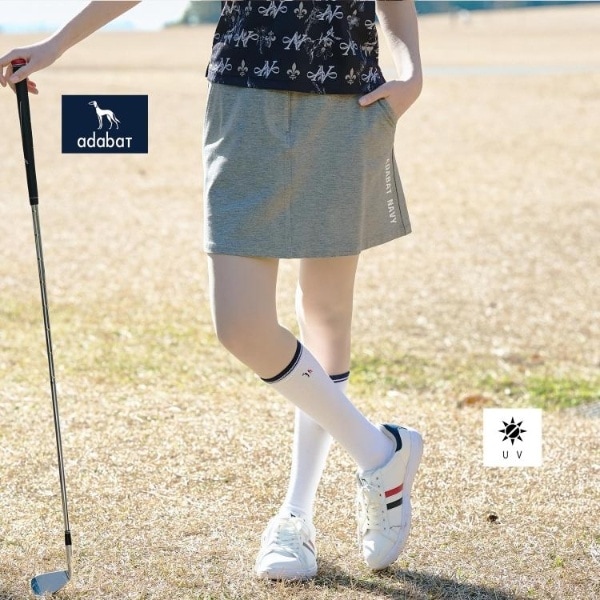 アダバット（adabat）/【ADABAT NAVY】UVカット ポンチAラインスカート