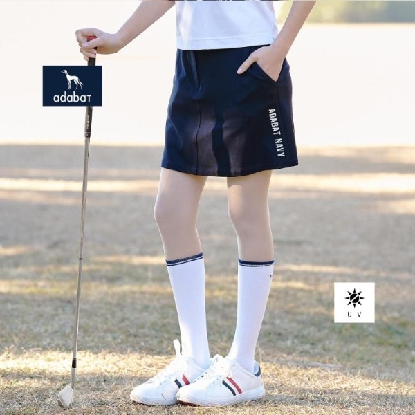アダバット（adabat）/【ADABAT NAVY】UVカット ポンチAラインスカート_2