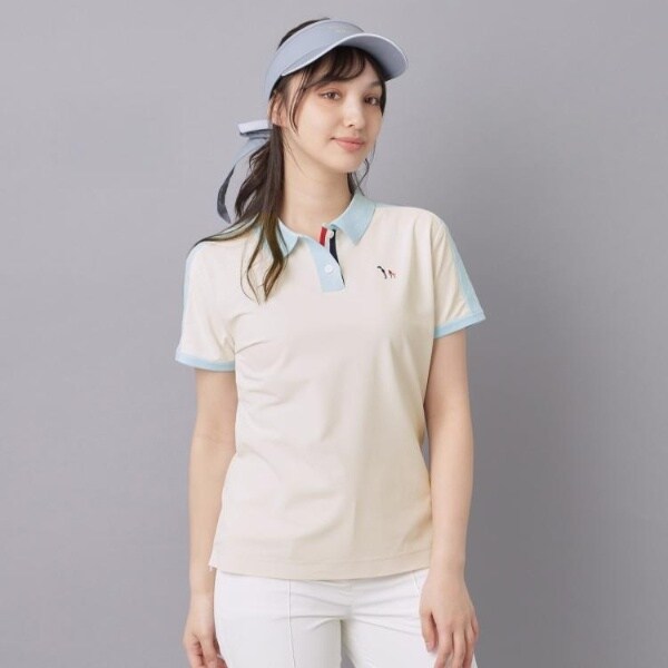 アダバット（adabat）/【ADABAT NAVY】ニット切替ポロシャツ_8