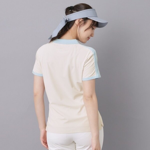 アダバット（adabat）/【ADABAT NAVY】ニット切替ポロシャツ_9