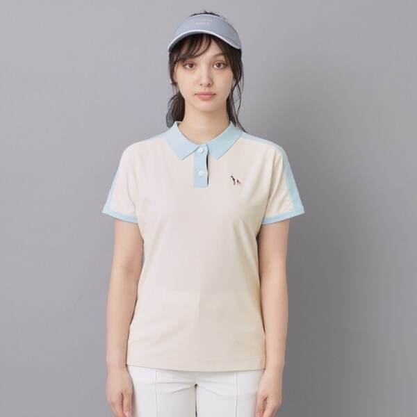 アダバット（adabat）/【ADABAT NAVY】ニット切替ポロシャツ_13