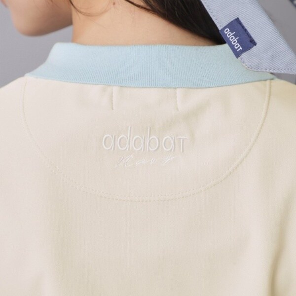 アダバット（adabat）/【ADABAT NAVY】ニット切替ポロシャツ_17