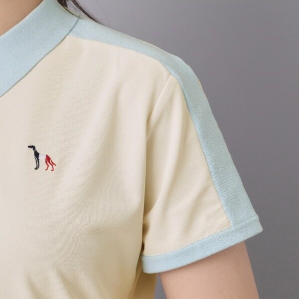 アダバット（adabat）/【ADABAT NAVY】ニット切替ポロシャツ_18