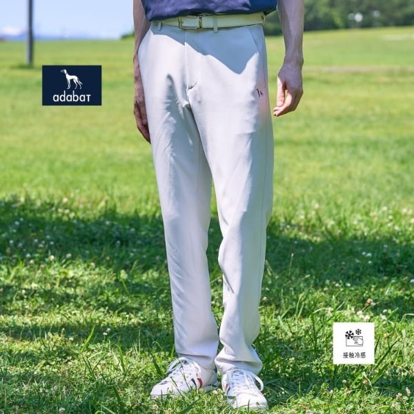 アダバット（adabat）/【ADABAT NAVY】接触冷感　ダブルクロステーパードパンツ