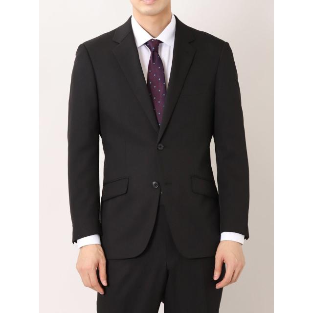 TAKAQ タカキュー 3ピース セットアップ ストライプ ブラック A5 M位 TAKAQ.COM ブラック ストライプ ビジネススーツ AB5 ダークグレー