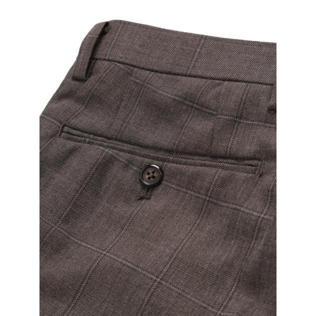 NEW】タカキュー/ウール混 スリムフィット ノータックスラックス