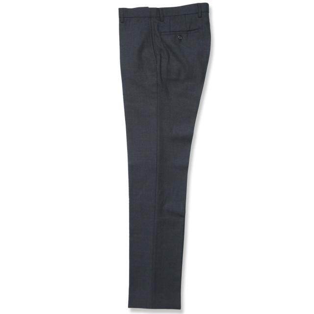 【NEW】タカキュー/ウール混 レギュラーフィット ノータックスラックス オックス紺