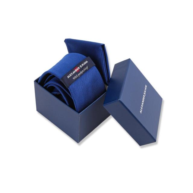 タカキュー（TAKA−Q）/アレキサンダージュリアン シルク混 ネクタイ＆チーフセット ソリッドの通販は 5,935円