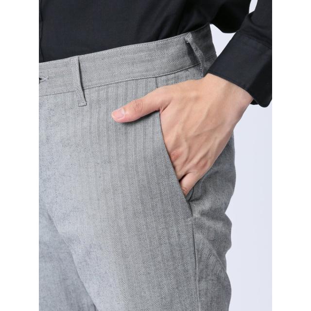 タカキュー（TAKA−Q）/レノマ オム ストレッチ光沢ヘリンボン スリム