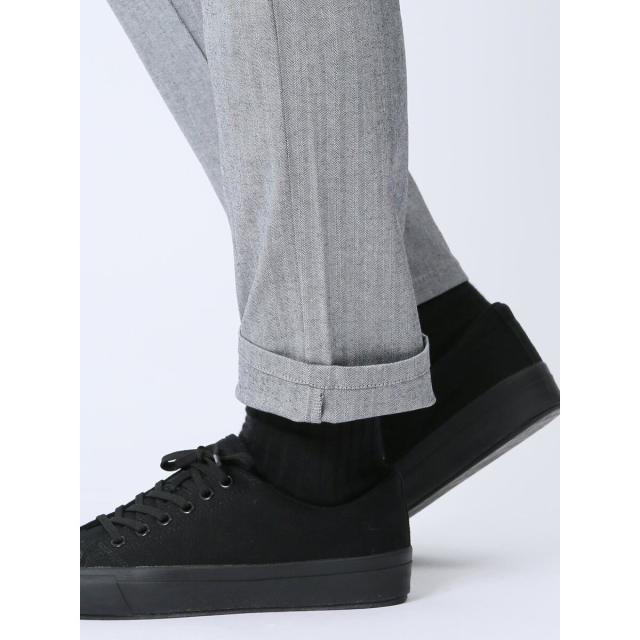 タカキュー（TAKA−Q）/レノマ オム ストレッチ光沢ヘリンボン スリム