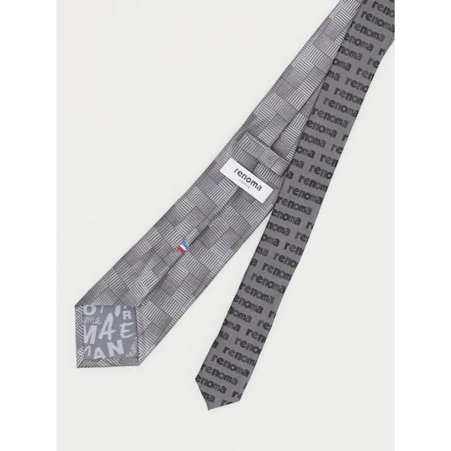 タカキュー（TAKA−Q）/レノマ オム シルク パネル柄 ナロータイ