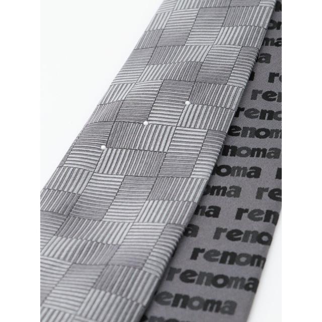 タカキュー（TAKA−Q）/レノマ オム シルク パネル柄 ナロータイ