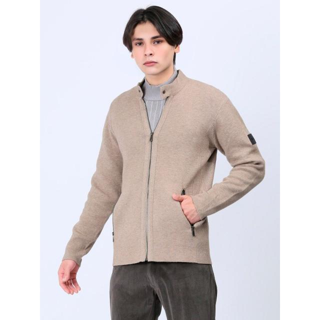 【NEW】タカキュー（TAKA−Q）/レノマ オム ライダース ニットアウター