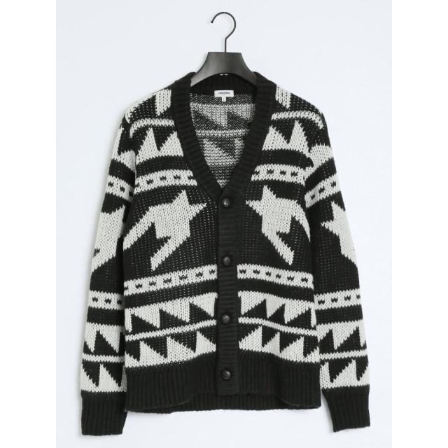 タカキュー（TAKA−Q）/レノマ オム ジャガード Vネック ニット