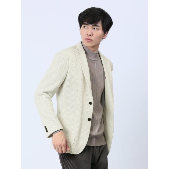 タカキュー（TAKA−Q）/レノマ オム クォーターゲージ 2ボタンジャケット アイボリーの通販は