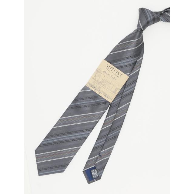 タカキュー（TAKA−Q）/スーティスト 日本製 シルクストライプ柄 ネクタイ 8．0cm幅