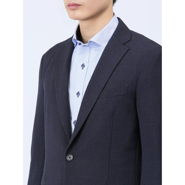 タカキュー（TAKA−Q）/m．f．エディトリアル 軽量メッシュ  2ボタンジャケット 紺 タカキュー（TAKA−Q）/m．f．エディトリアル 軽量メッシュ 2ボタン