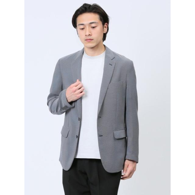 タカキュー（TAKA−Q）/タカキュー からみ調 2ボタンジャケット 組織グレー