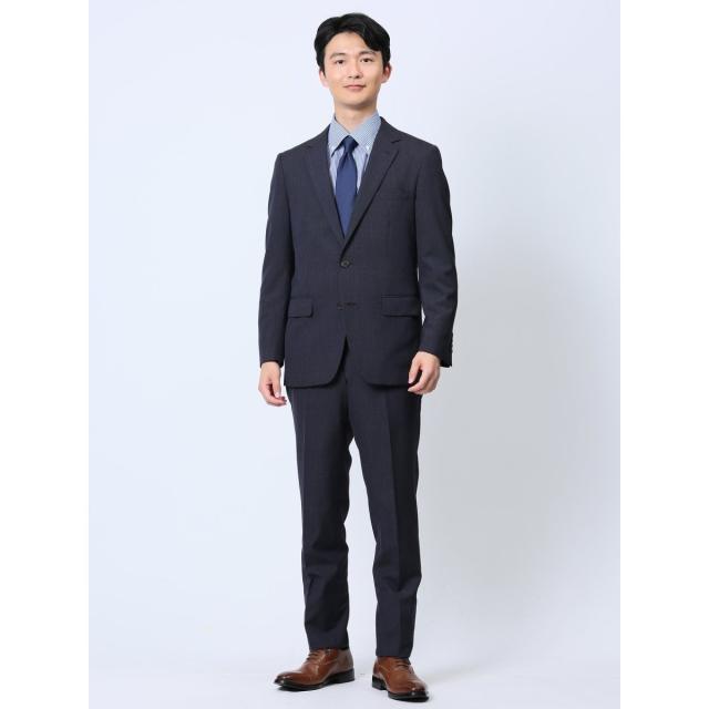 タカキュー（TAKA−Q）/【ウール混 パンツウォッシャブル】タカキュー 2ボタン2ピース ビジネスセットアップスーツ 組織青