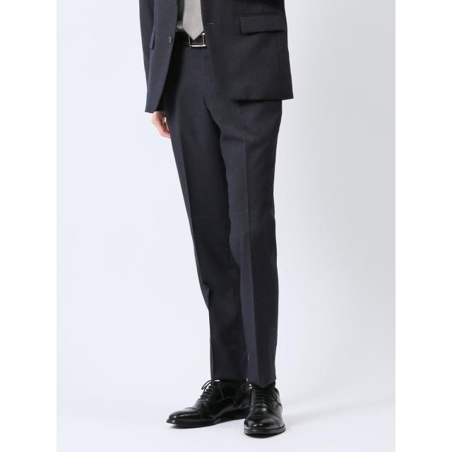 タカキュー（TAKA−Q）/タカキュー Woolen Tec On ノータックビジネスパンツ 千鳥紺